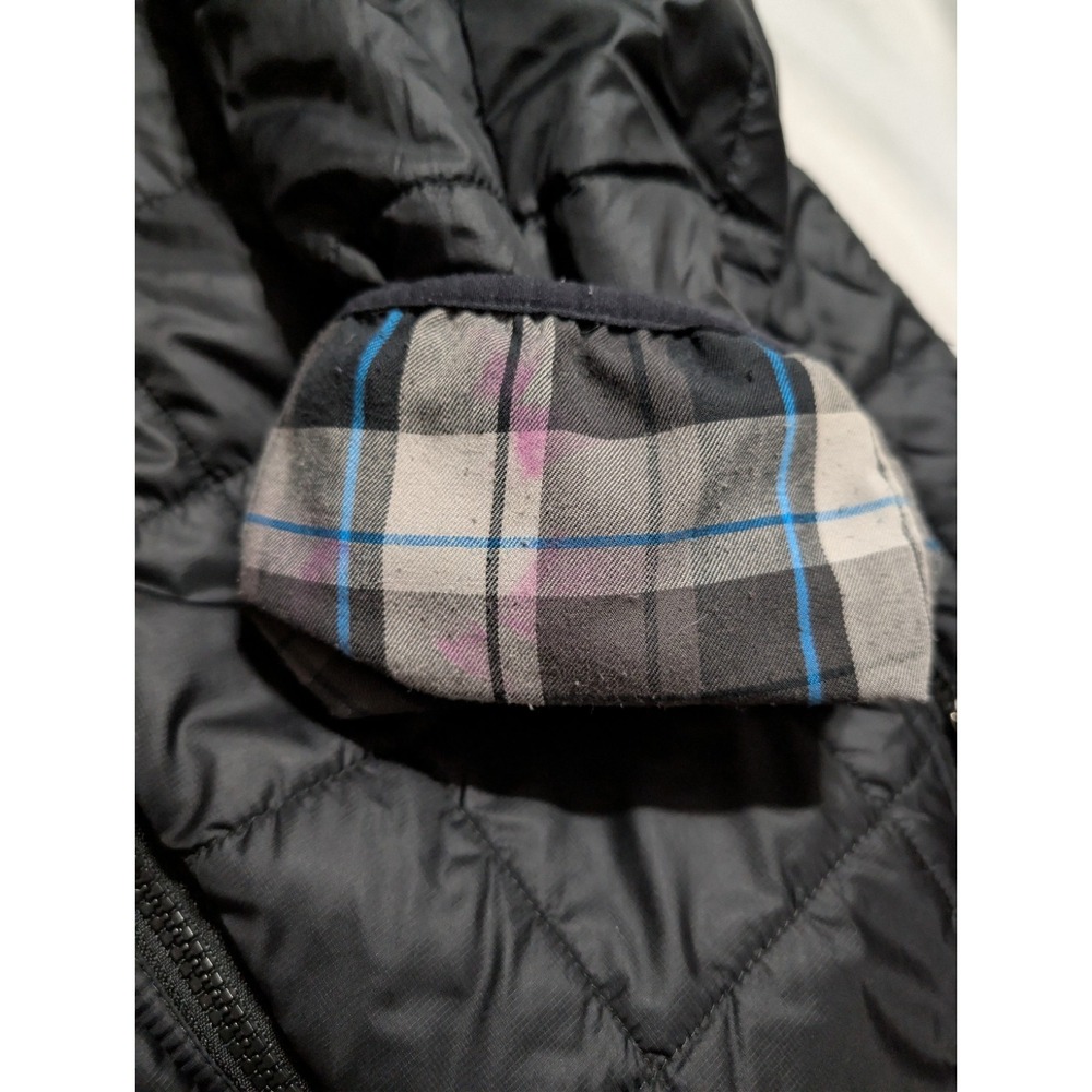 Columbia Men's Reversible Quilted Jacket Medium Black Plaid Insulated‎ - Picture 6 of 9